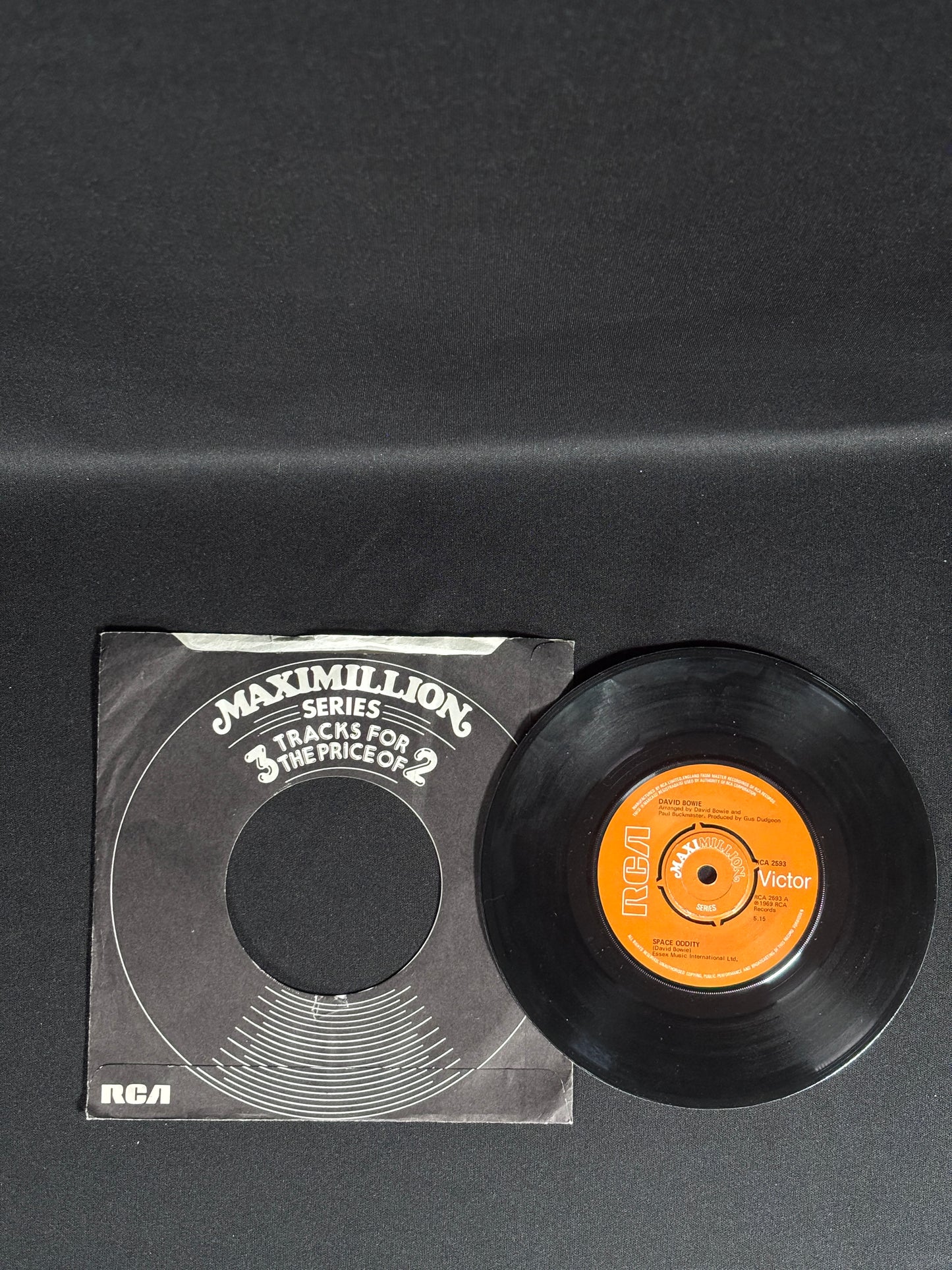David Bowie Space Oddity 1970s 7” Single RCA 2593 VG Vinyl
