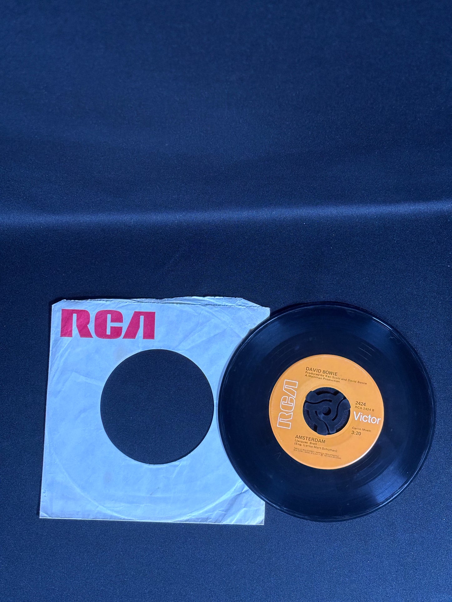 David Bowie Sorrow 1973 7” Single RCA 2424 VG Vinyl