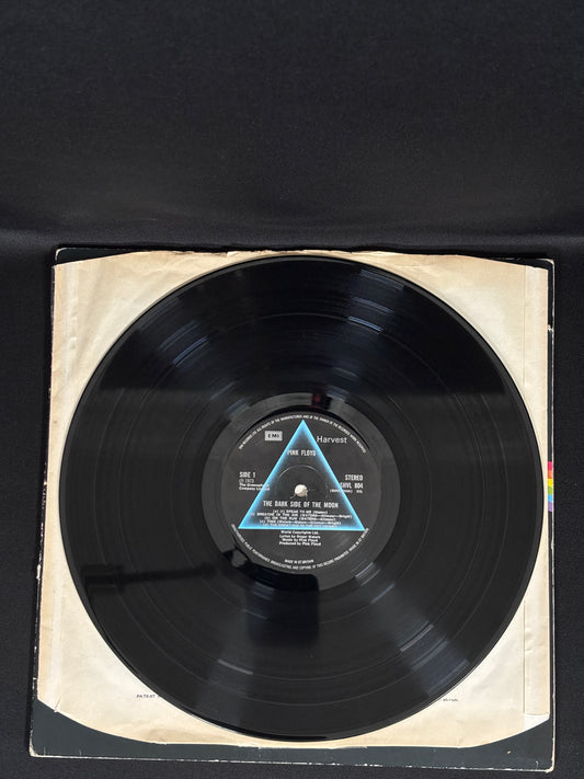 Pink Floyd Dark Side Of The Moon 1973 UK LP SHVL804 A-3 Blue Triangle VG