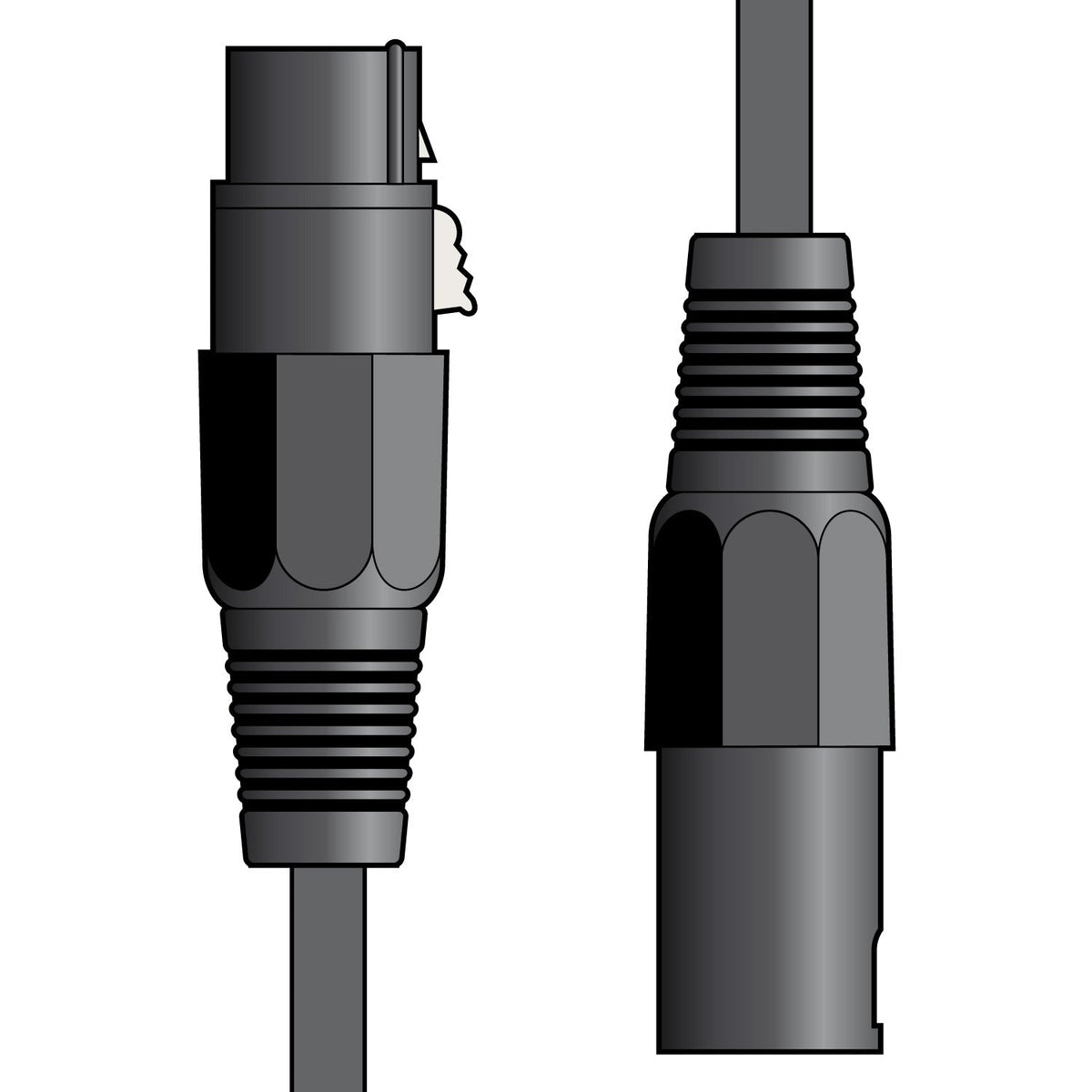 Citronic XLR Male to XLR Female Microphone Audio Lead 1.5m