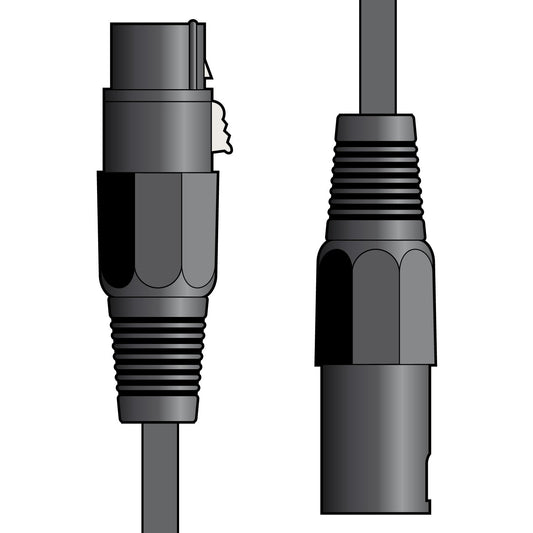 Citronic XLR Male to XLR Female Microphone Audio Lead 1.5m