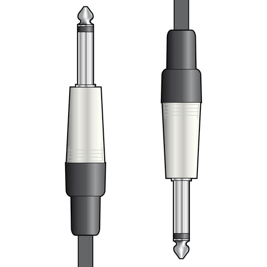 Citronic 6.3mm Mono Jack to 6.3mm Mono Jack Guitar Audio Lead 1.5m