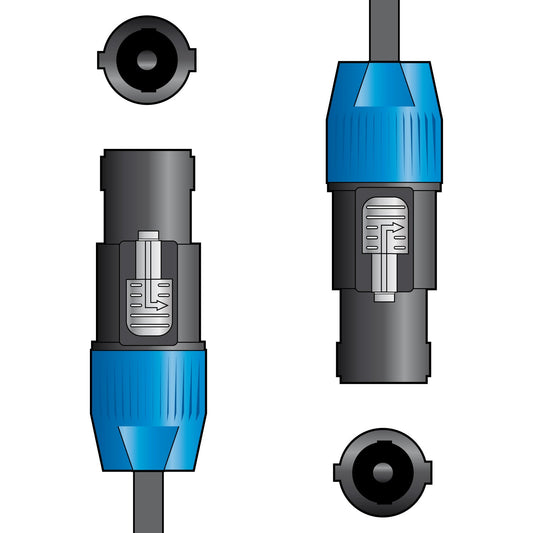 Citronic Speakon Plug to Speakon Plug Speaker Audio Lead 1.5m