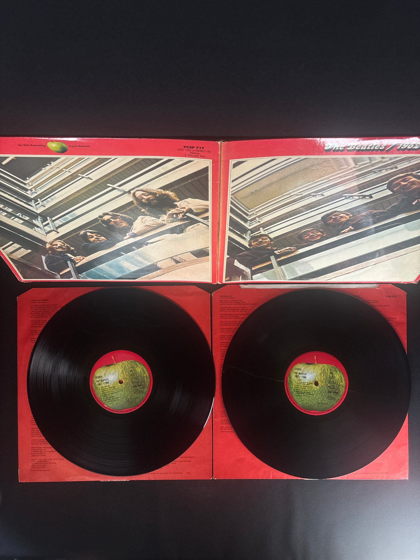 The Beatles 1962–1966 1973 UK 2LP Apple PCSP 717 YEX 906-1 Early Press VG+ Vinyl