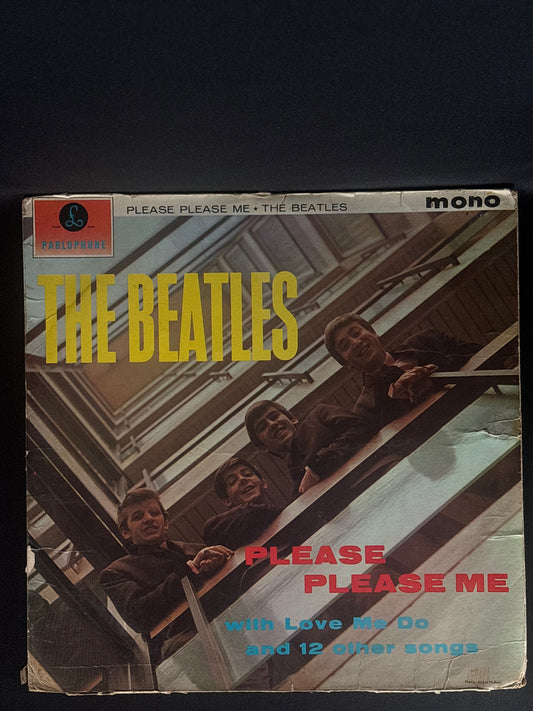 The Beatles Please Please Me 1963 UK LP Parlophone PMC 1202 XEX 421-1N Mono Early Press G+/VG Vinyl