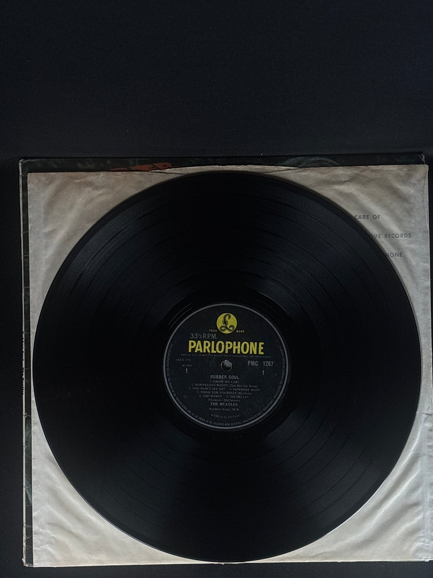 The Beatles Rubber Soul 1965 UK LP Parlophone PMC 1267 XEX 560-1 Mono Early Press VG+ Vinyl