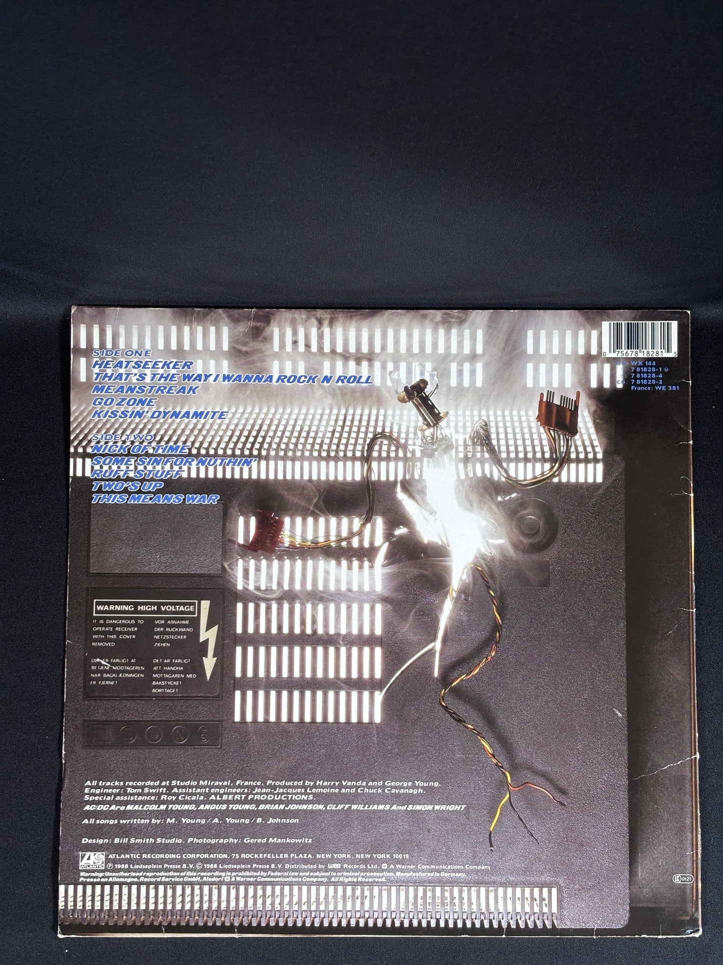 ACDC Blow Up Your Video 1988 LP WX144 Atlantic VG+ Vinyl