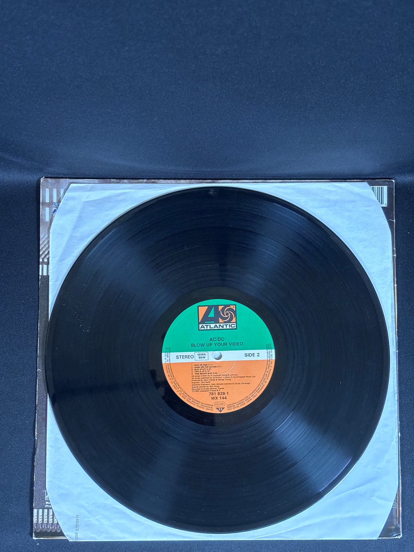 ACDC Blow Up Your Video 1988 LP WX144 Atlantic VG+ Vinyl
