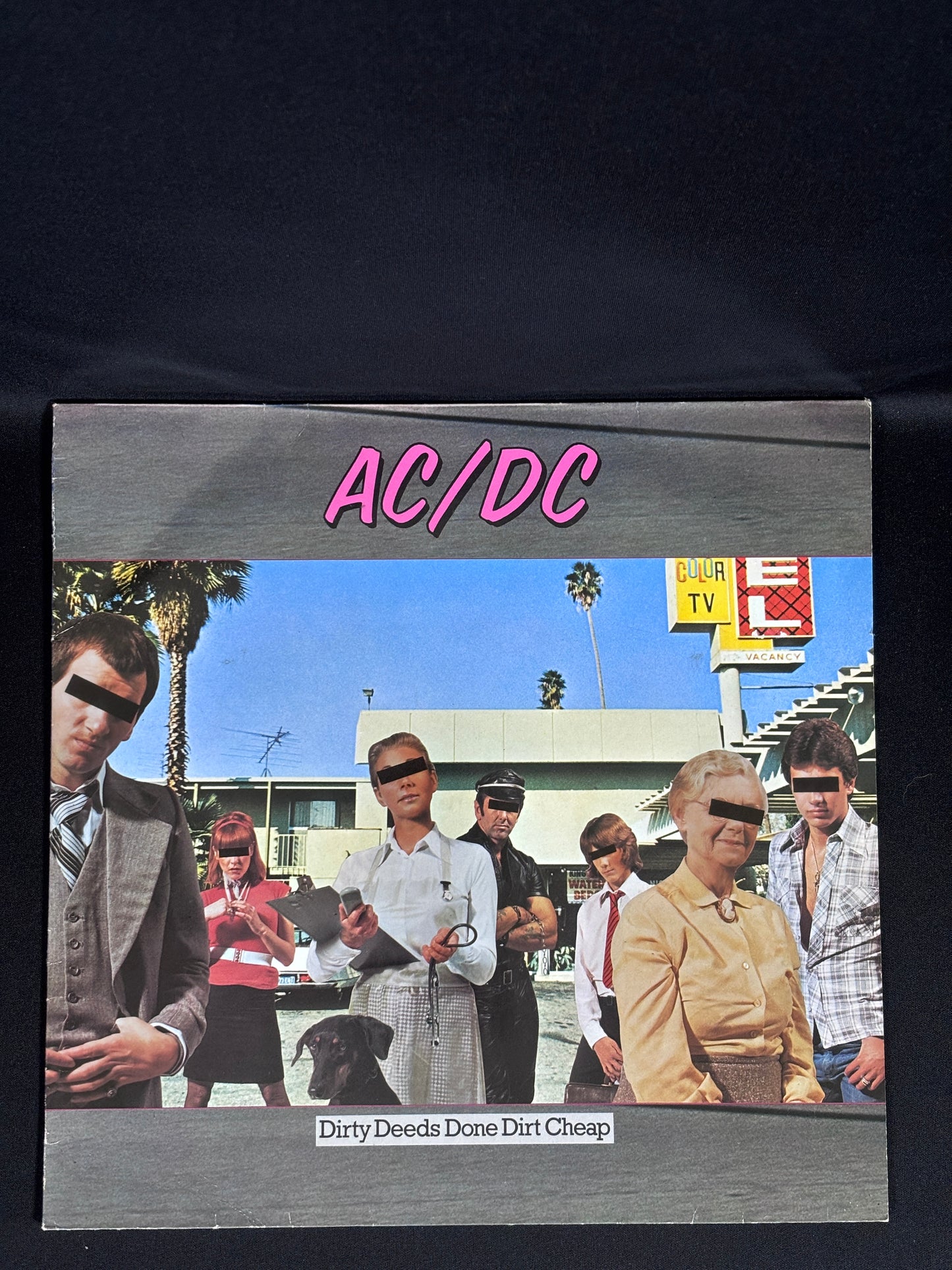 ACDC Dirty Deeds Done Dirt Cheap 1976 EU LP K50323 Atlantic Bon Scott VG+