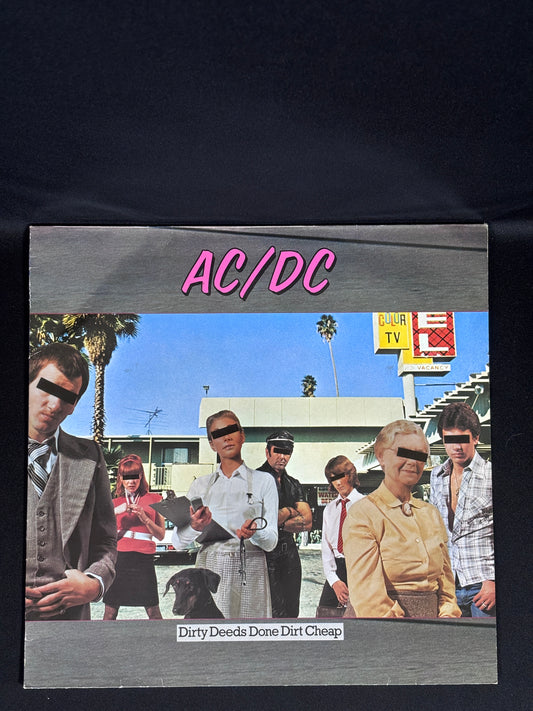 ACDC Dirty Deeds Done Dirt Cheap 1976 EU LP K50323 Atlantic Bon Scott VG+