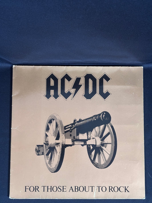ACDC For Those About To Rock 1981 EU LP ATL50851 A3 VG