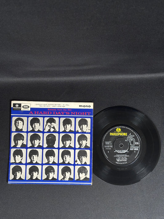 The Beatles A Hard Days Night 1964 EP GEP8920 Parlophone 1N Mono VG Vinyl