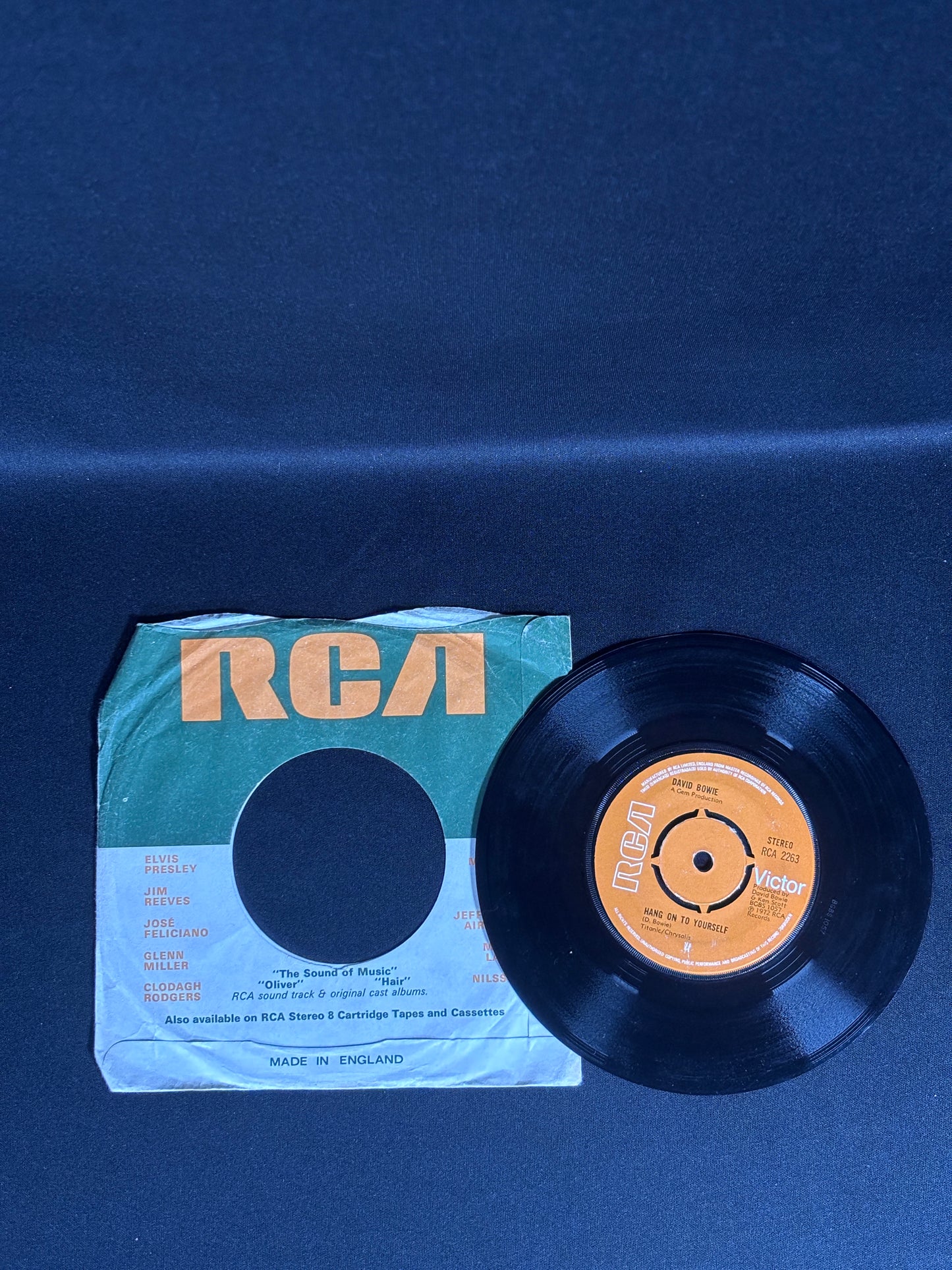 David Bowie John I'm Only Dancing 1972 7” Single RCA 2263 VG Vinyl