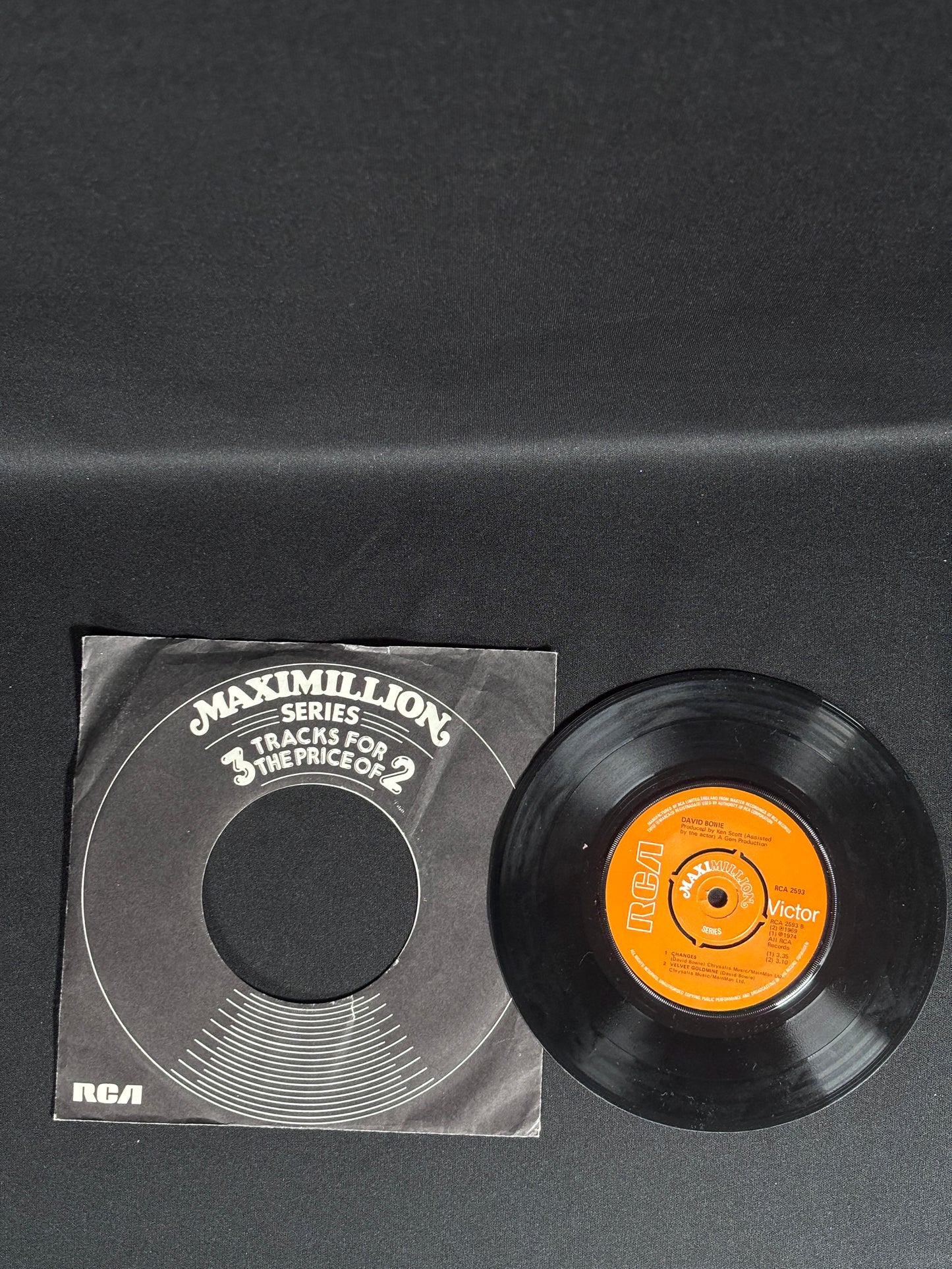 David Bowie Space Oddity 1970s 7” Single RCA 2593 VG Vinyl