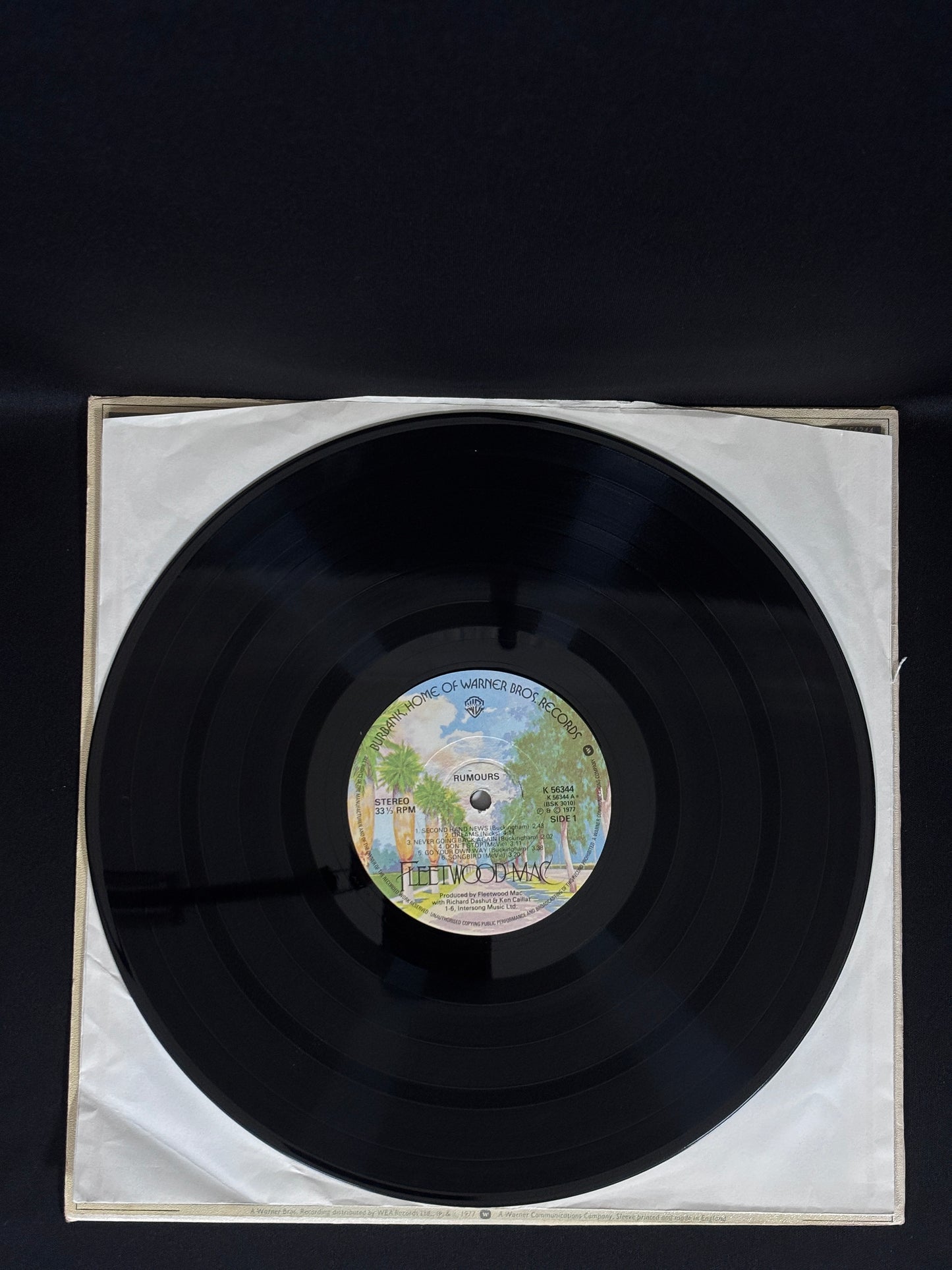 Fleetwood Mac Rumours 1977 UK LP Warner K56344 AA VG+ Classic Copy
