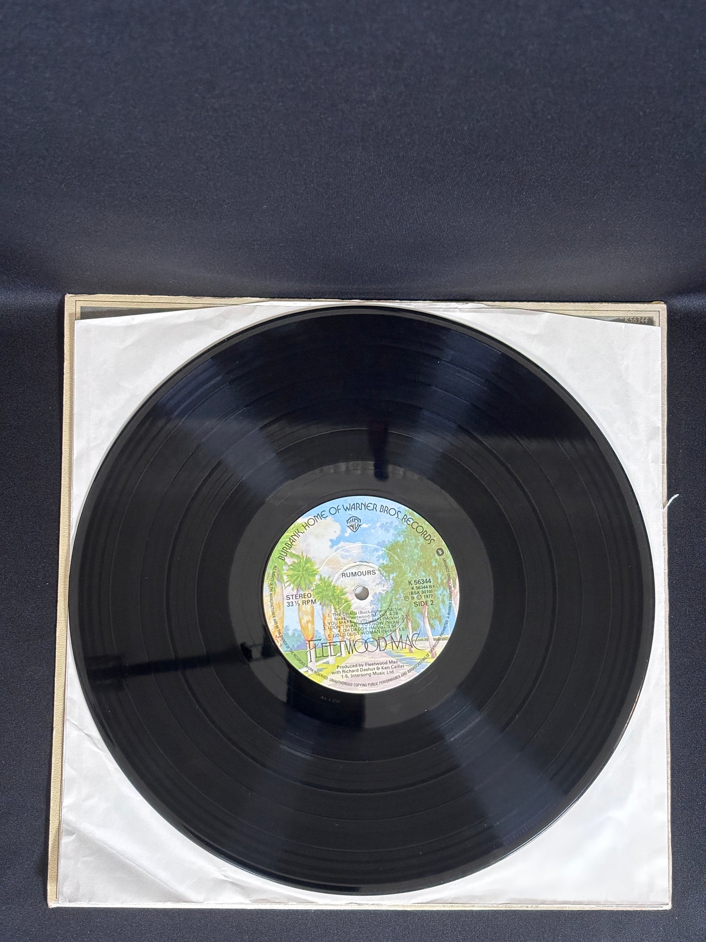 Fleetwood Mac Rumours 1977 UK LP Warner K56344 AA VG+ Classic Copy